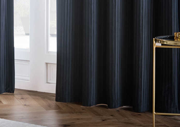 Corinthian Eyelet, Midnight - Ready Made Curtains - Image 6